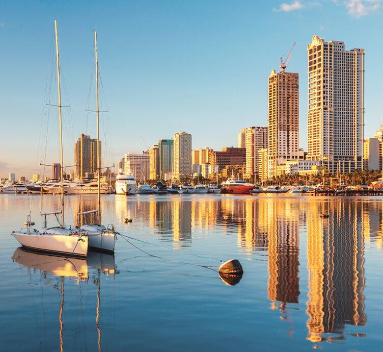 Fiera Capital Skyline of Manila City and Manila Bay, Philippines